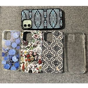 Bundle of 5 beautiful snap on iPhone 12 cases